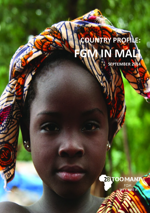 Country Profile: FGM in Mali (2014; 2nd edition 2020, English)